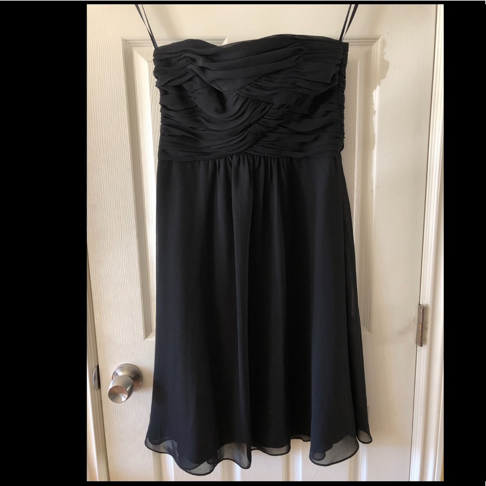 White House Black Market Black Strapless Dress